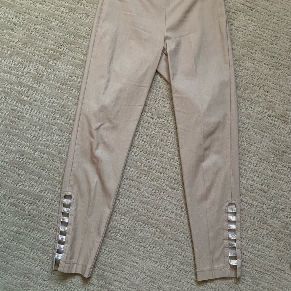 Easy to wear Euro classic size 2 embellished ankle cut outs.